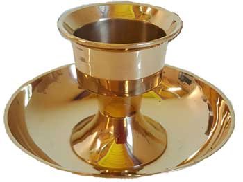 Brass Taper & Pillar holder (image for) Brass Taper & Pillar holder