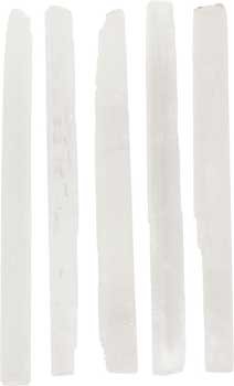 7" Selenite mini sticks 5 pk (image for) 7" Selenite mini sticks 5 pk
