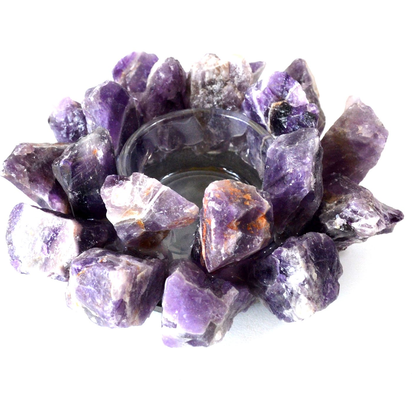 (image for) 4 1/2" Amethyst tealight holder