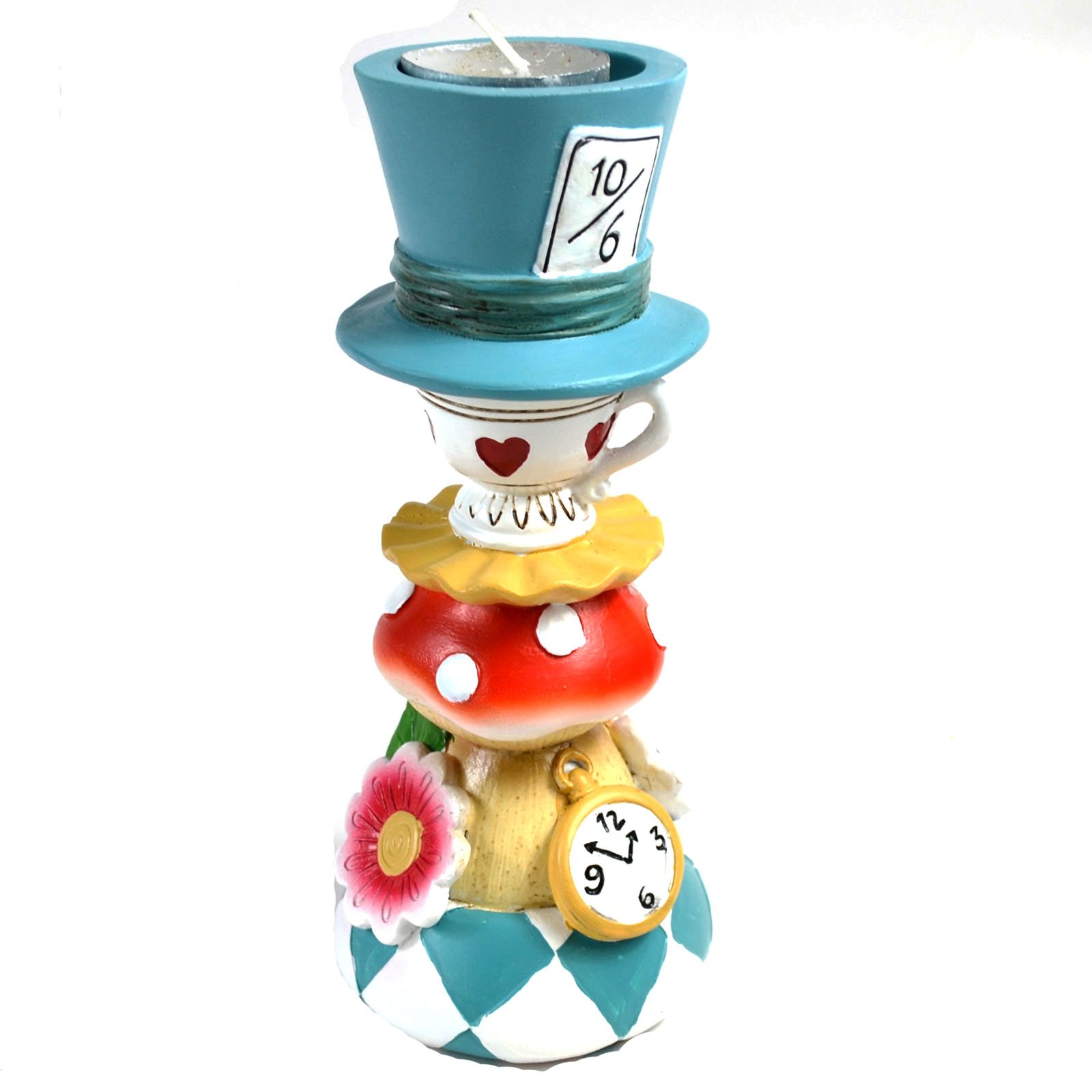 (image for) 6 3/4" Alice Tea Party tealight holder