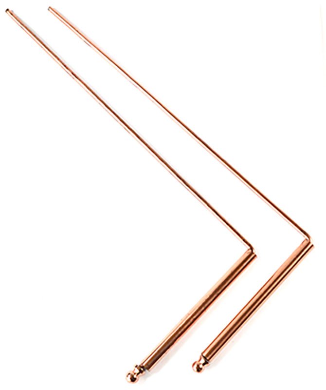(set of 2) 9 1/4" x 4 1/2" copper Drowsing Rod (image for) (set of 2) 9 1/4" x 4 1/2" copper Drowsing Rod