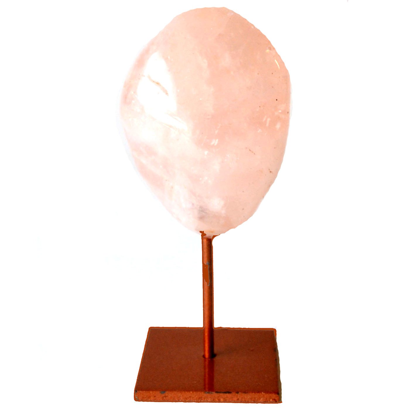 (image for) Rose Quartz on copper stand