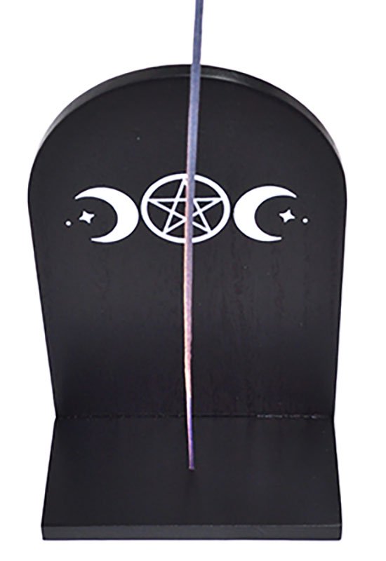 (image for) 7 1/4" Triple Moon incense burner