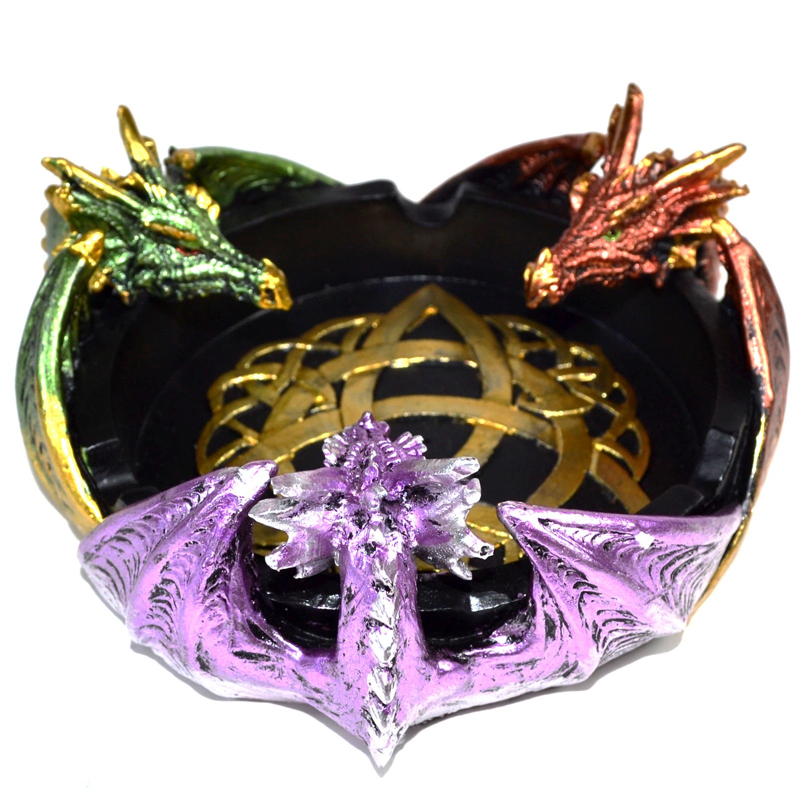 (image for) 5" 3 Dragon incense holder/ ashtray
