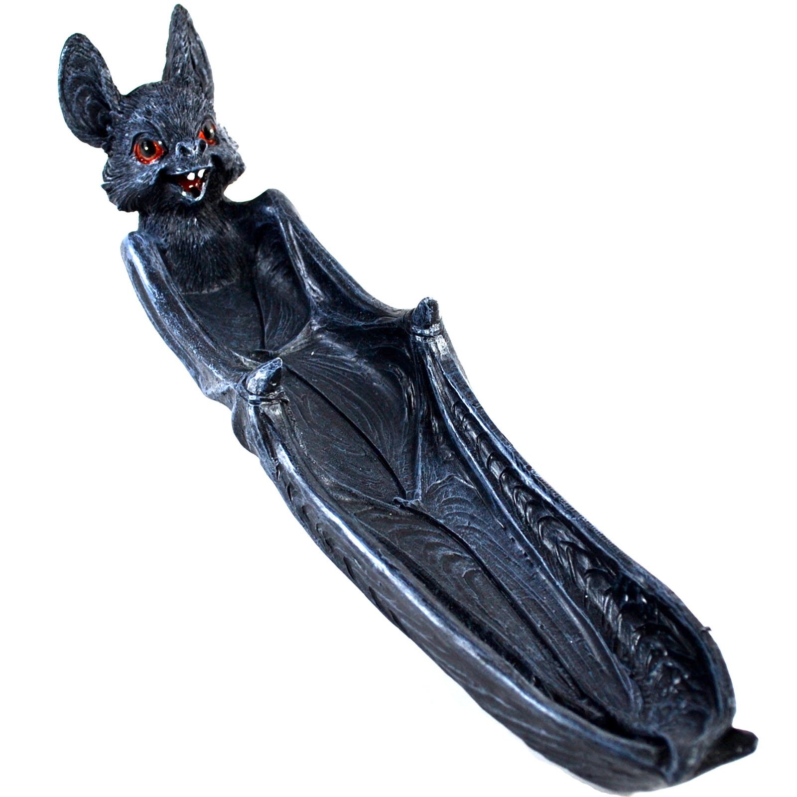(image for) 10 1/2" Bat incense holder