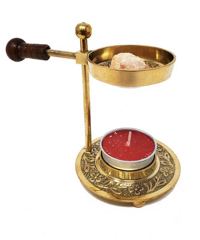 4" brass adjustable Resin burner (image for) 4" brass adjustable Resin burner