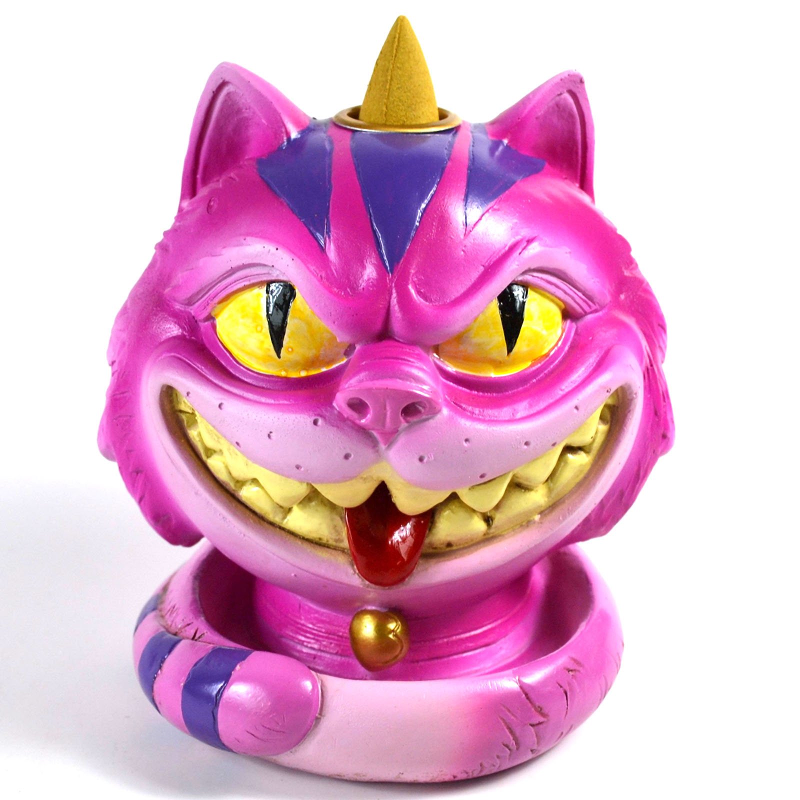 (image for) 5" Cheshire Cat backflow incense burner