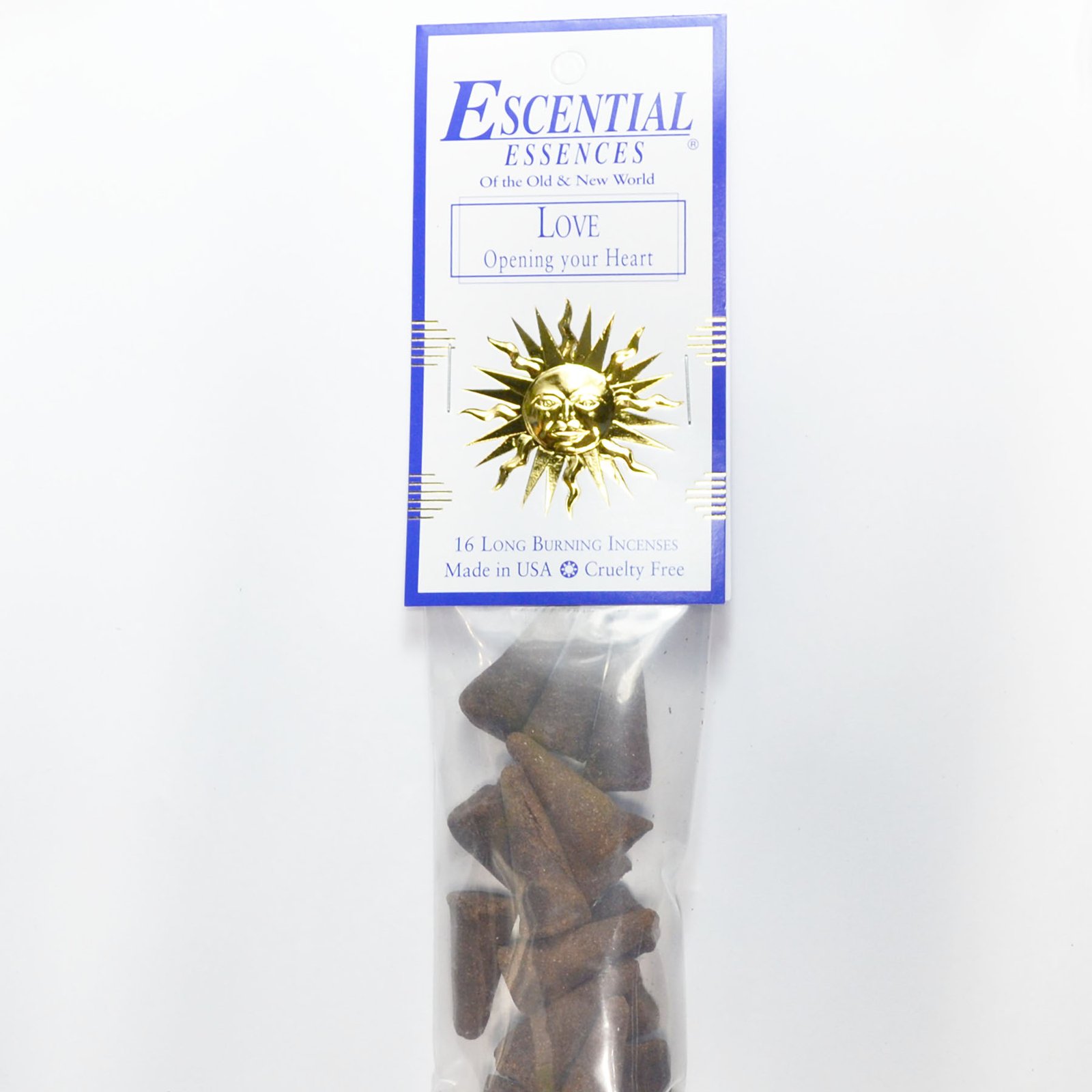 16/pk Love escential essences incense cones (image for) 16/pk Love escential essences incense cones
