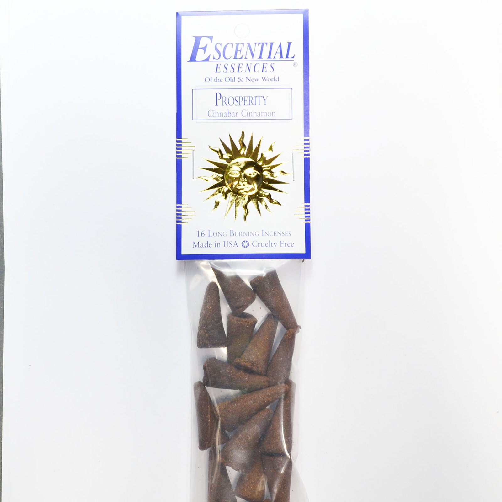 16/pk Prosperity escential essences incense cones (image for) 16/pk Prosperity escential essences incense cones