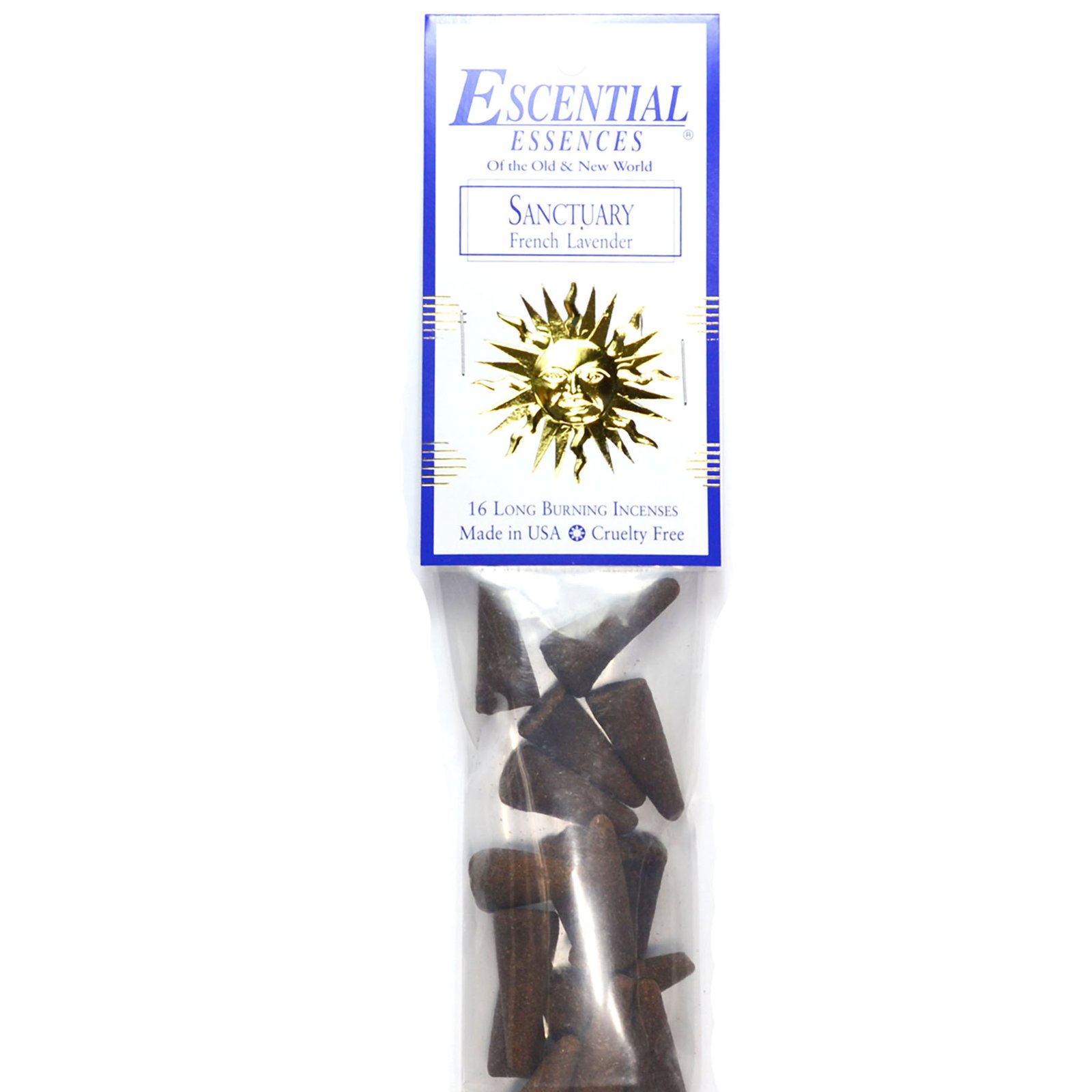 16/pk Sanctuary escential essences incense cones (image for) 16/pk Sanctuary escential essences incense cones