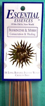 16/pk Frankincense & Myrrh Escential essences incense sticks (image for) 16/pk Frankincense & Myrrh Escential essences incense sticks