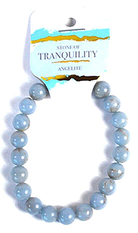 8mm Angelite bracelet (image for) 8mm Angelite bracelet