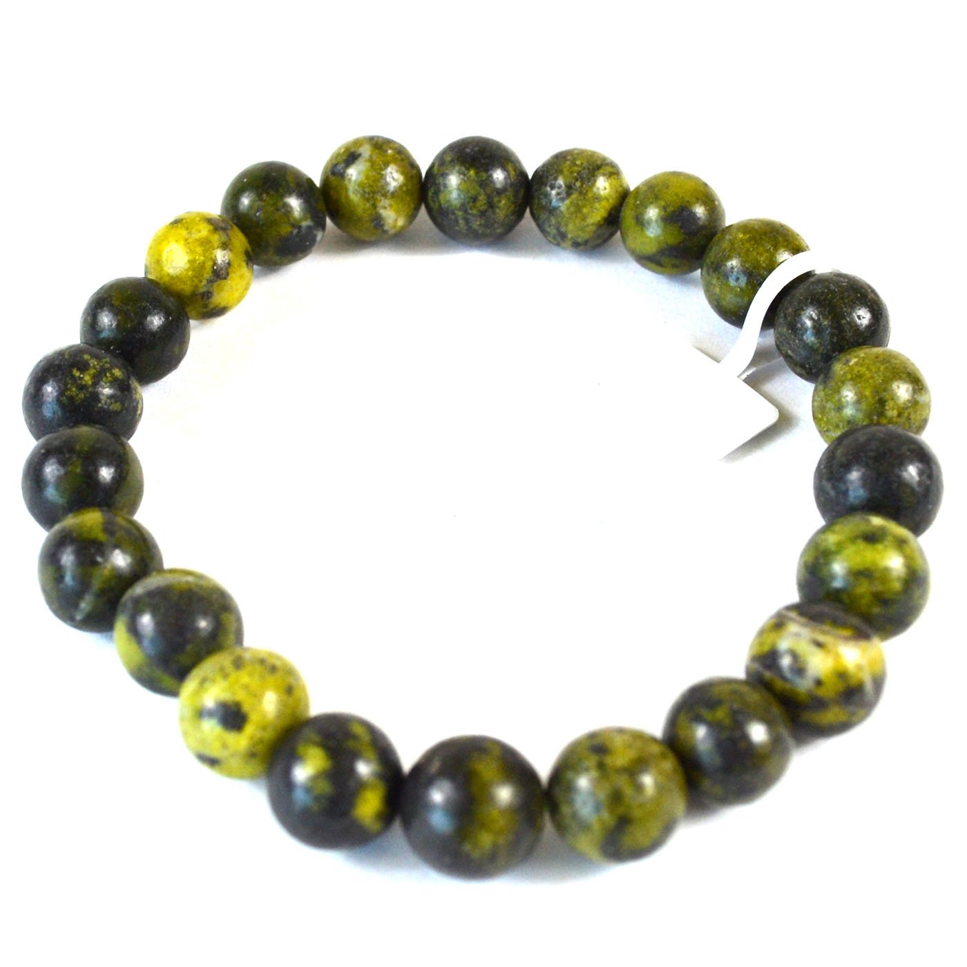 8mm Green Serpentine bracelet (image for) 8mm Green Serpentine bracelet