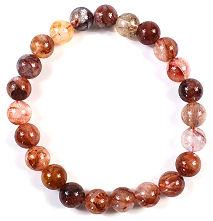 8mm Fire Quartz, Himalayan Crystal (image for) 8mm Fire Quartz, Himalayan Crystal