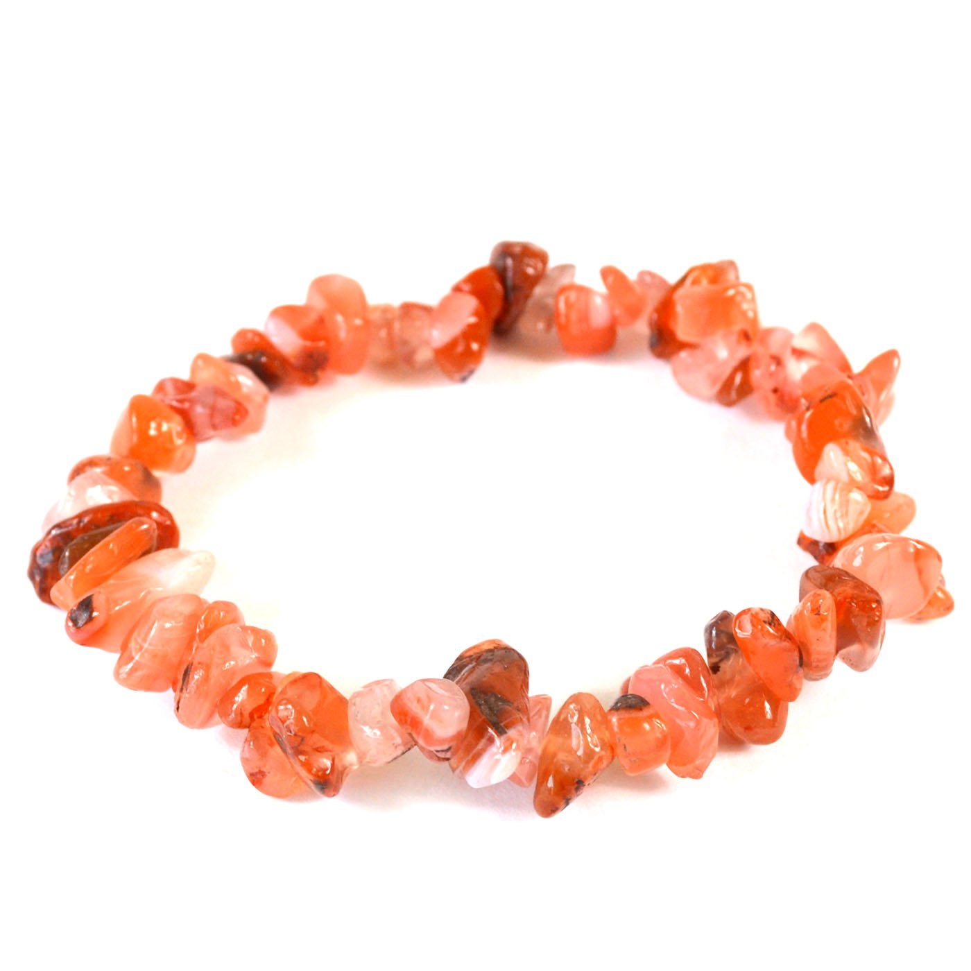 Carnelian chip bracelet (image for) Carnelian chip bracelet