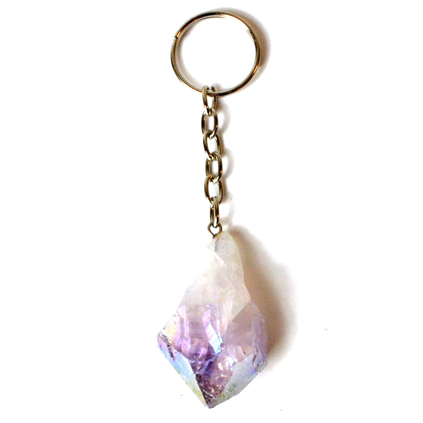 Amethyst (plated aura) keychain (image for) Amethyst (plated aura) keychain