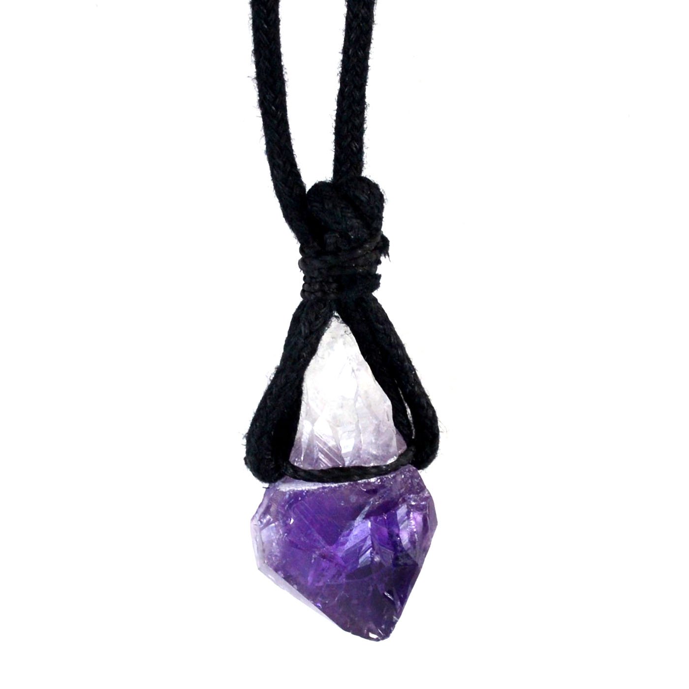 Amethyst W/ cord necklace (image for) Amethyst W/ cord necklace