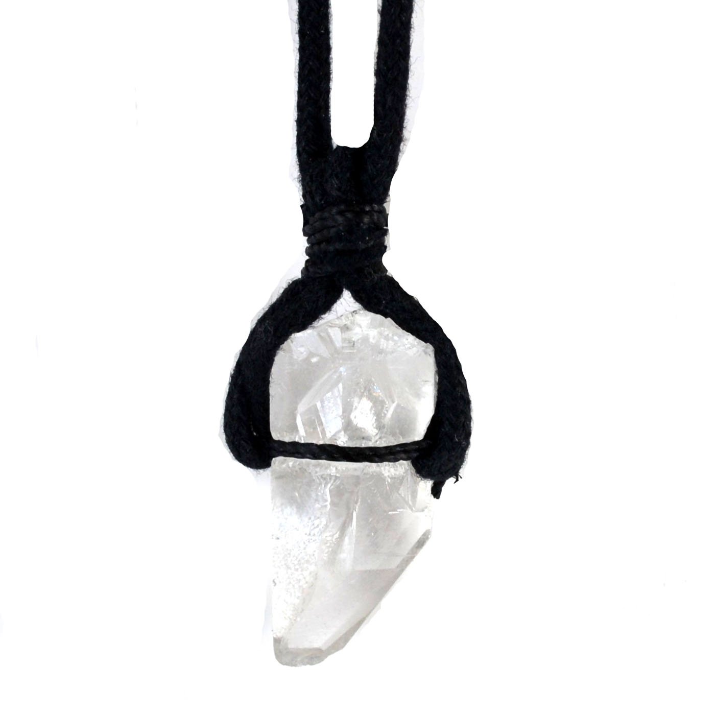 Quartz W/ cord necklace (image for) Quartz W/ cord necklace