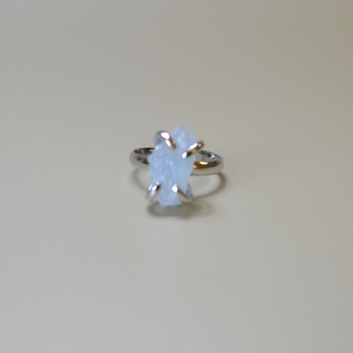 Aquamarine adjustable ring (image for) Aquamarine adjustable ring