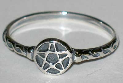 Pentagram ring size 7 sterling (image for) Pentagram ring size 7 sterling