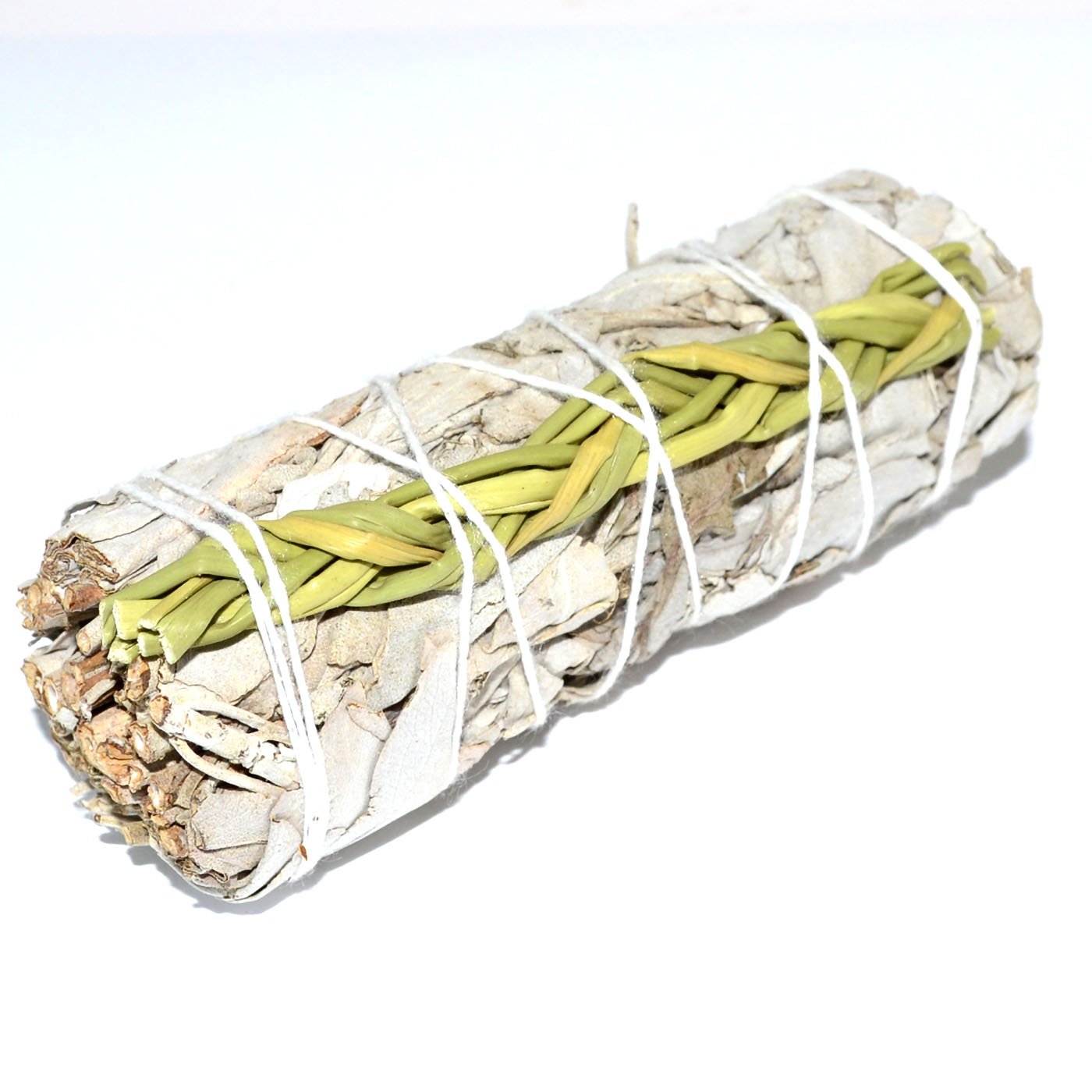 4" White Sage & Sweet Grass smudge stick (image for) 4" White Sage & Sweet Grass smudge stick