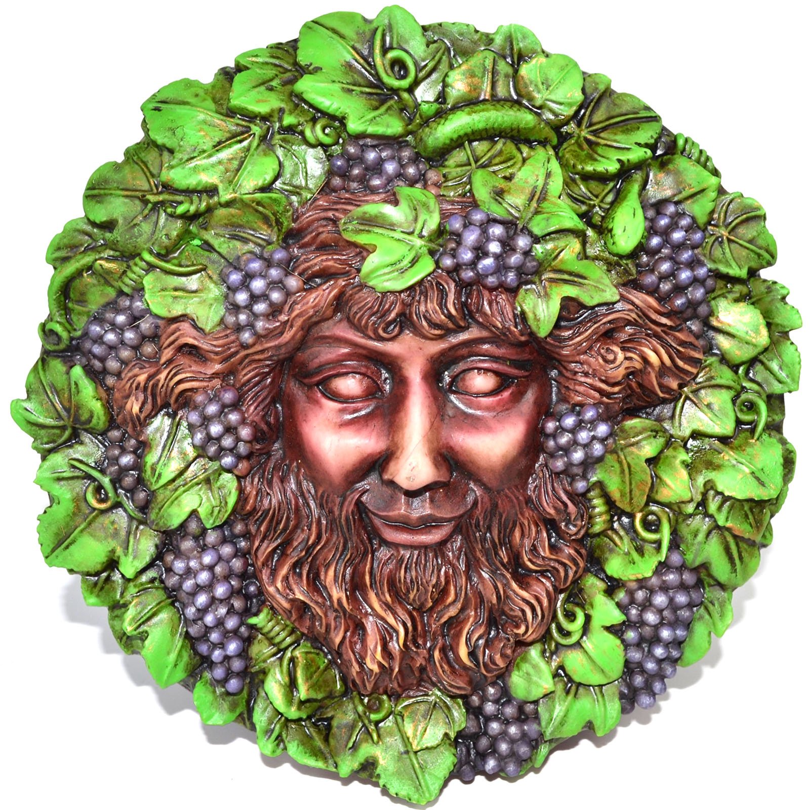 5" Bacchus wall plaque (image for) 5" Bacchus wall plaque