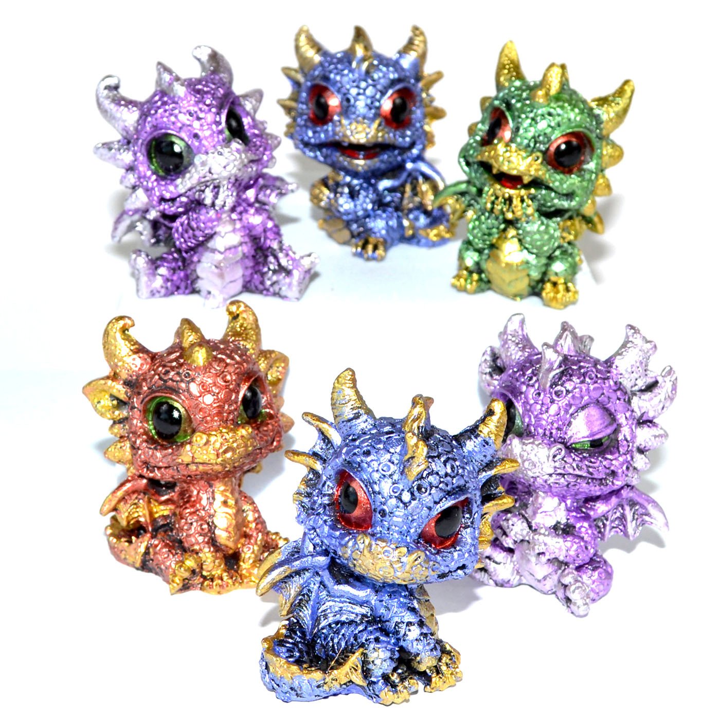 (set of 6) 1 3/4" Baby Dragons (image for) (set of 6) 1 3/4" Baby Dragons