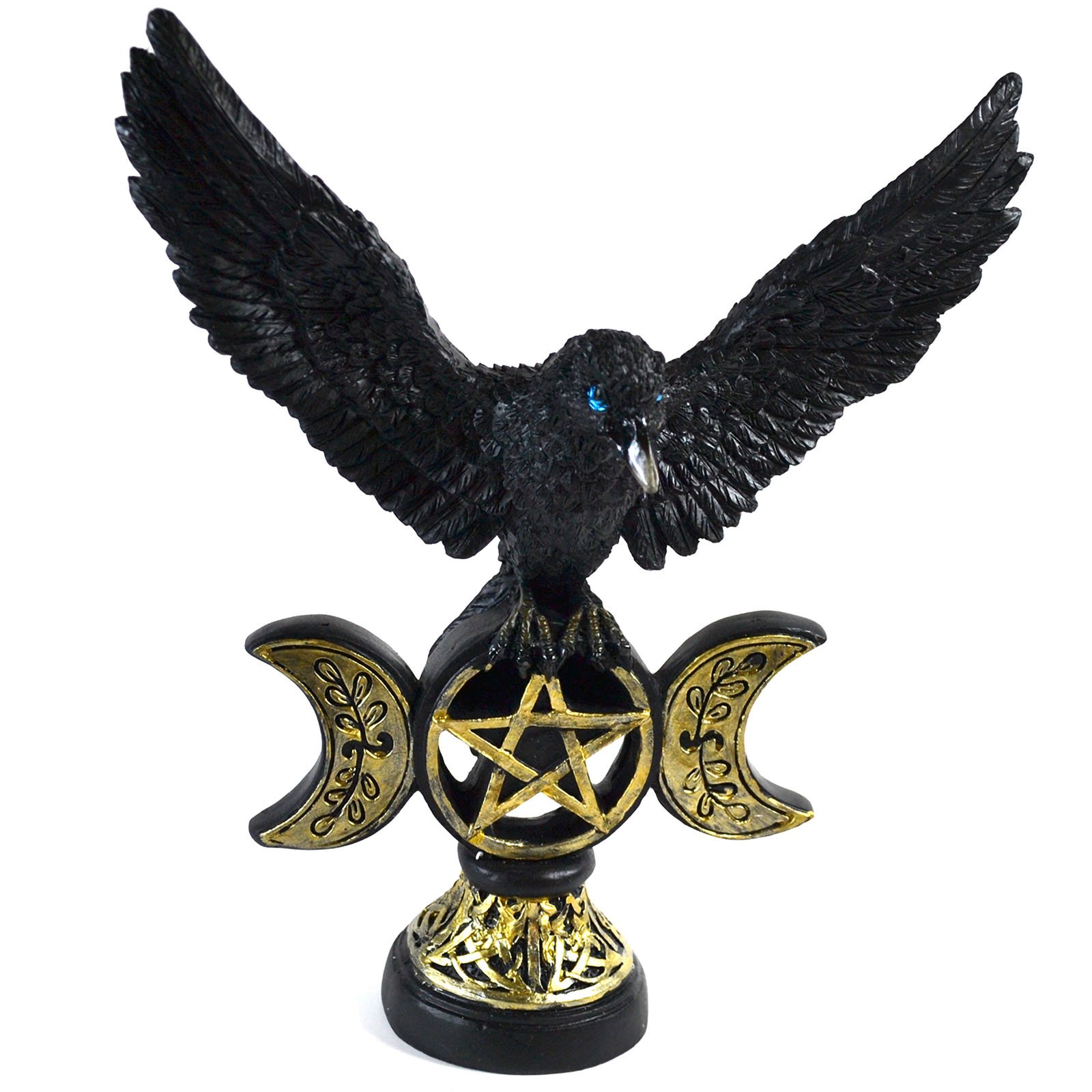 7 1/4" Flying Crow on Pentagram (image for) 7 1/4" Flying Crow on Pentagram